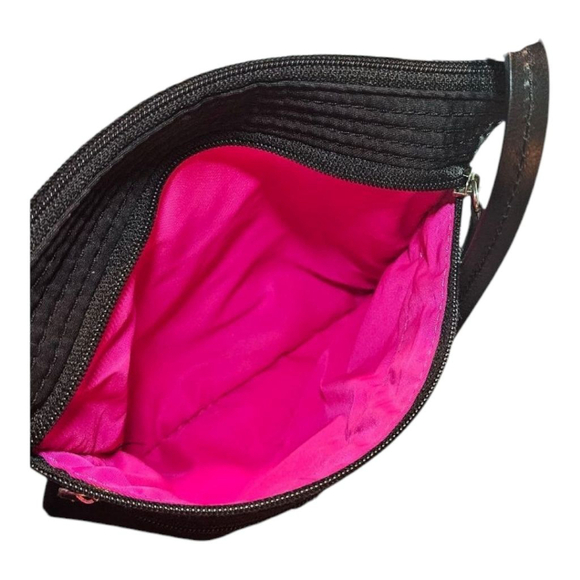 Dooney & Bourke Black Crossbody Bag One Size with Pink Lining - Picture 10 of 16